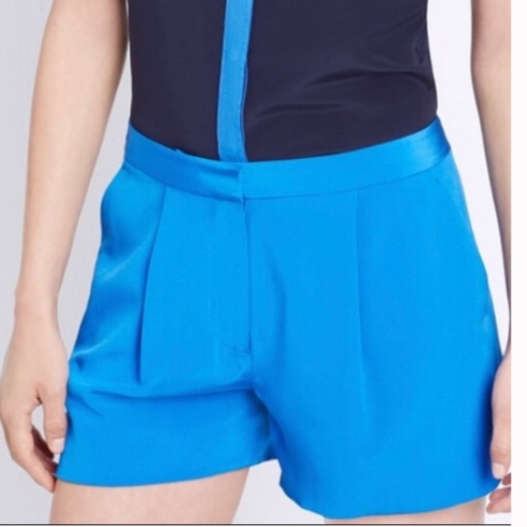 Vince Pants - Vince Dan Blue Silk Shorts
